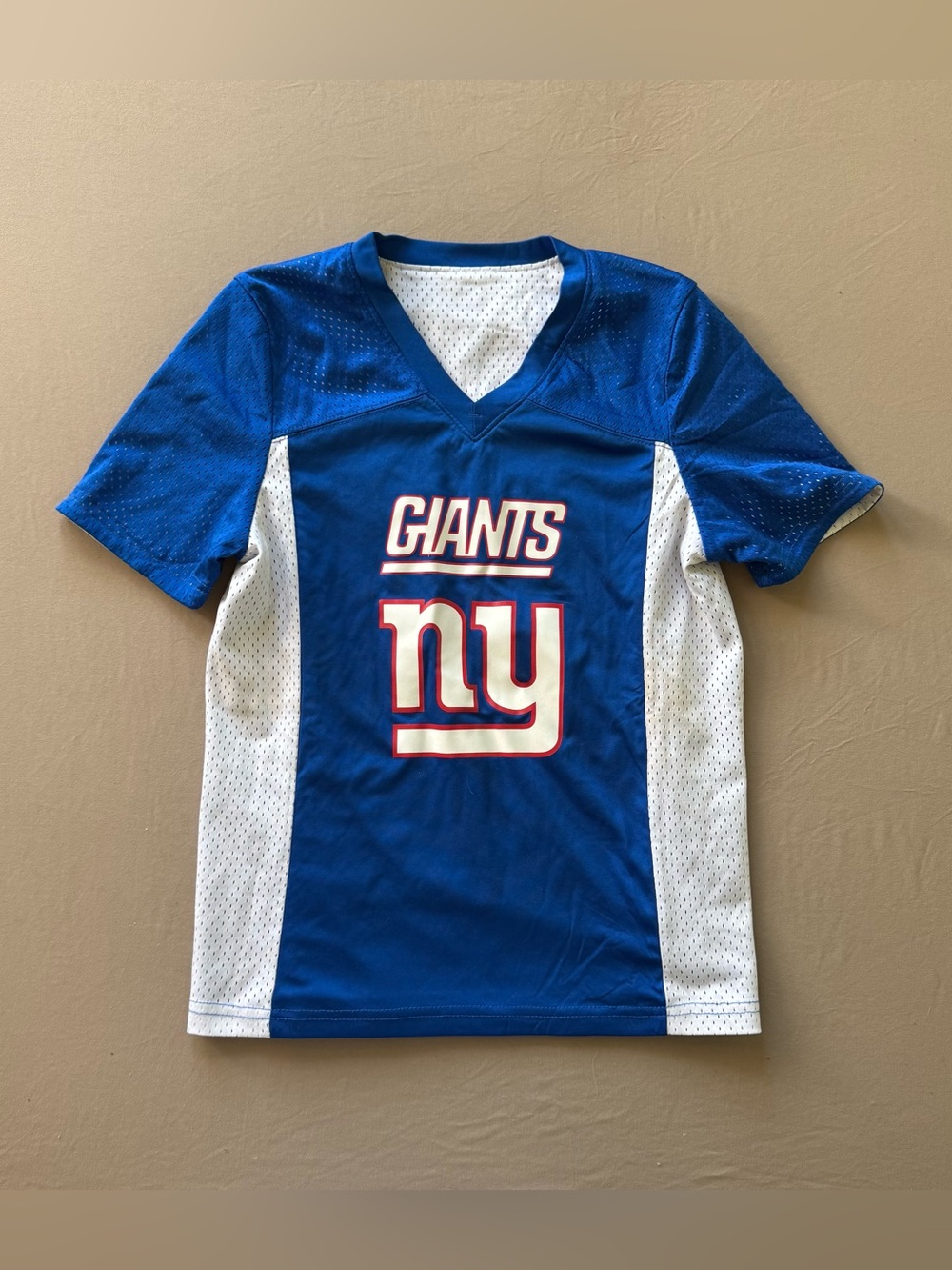 Kids NFL Flag Football New York Giants reversible jersey